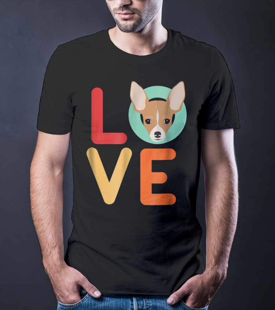 Love Chihuahua Dog Animal Lover Puppies Mom Dad T-Shirt