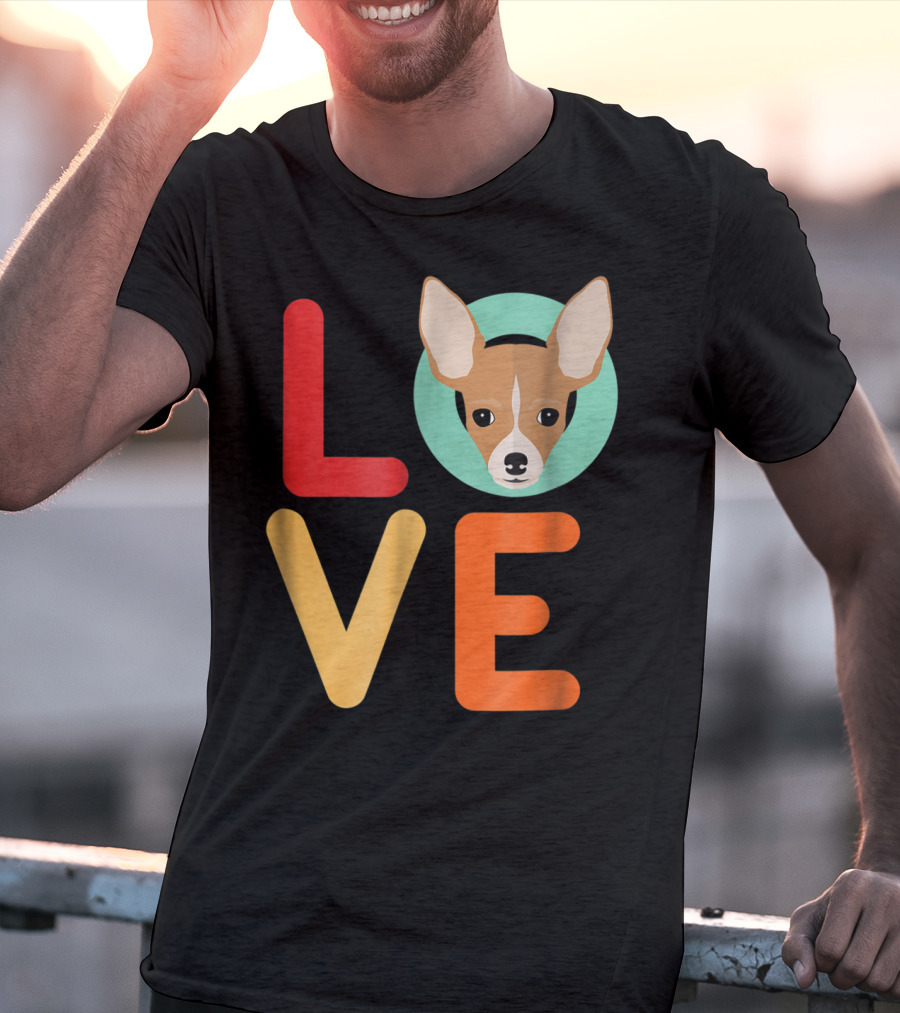Love Chihuahua Dog Animal Lover Puppies Mom Dad T-Shirt
