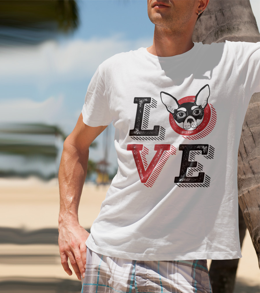 I Love Chihuahua Puppies Mom And Dad 17 Love T-Shirt