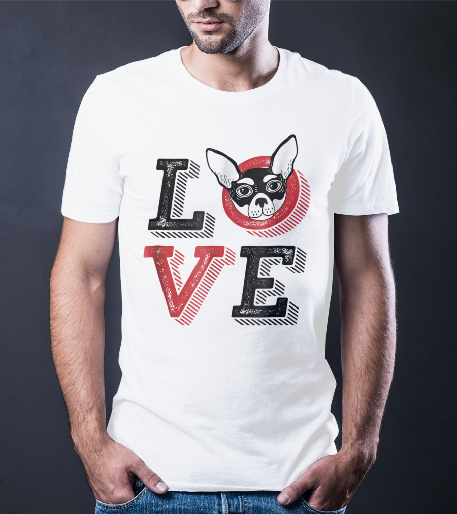 I Love Chihuahua Puppies Mom And Dad 17 Love T-Shirt