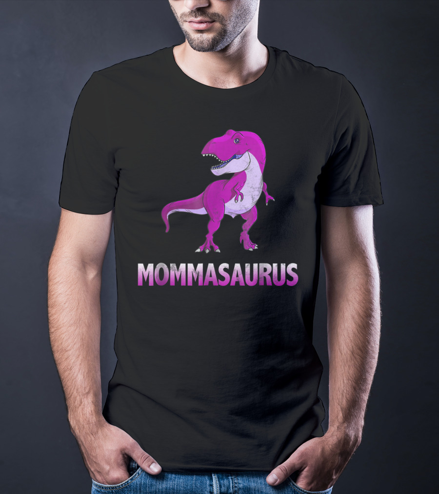 MOMMASAURUS Pink TRex Mother Momma TRex T-Shirt