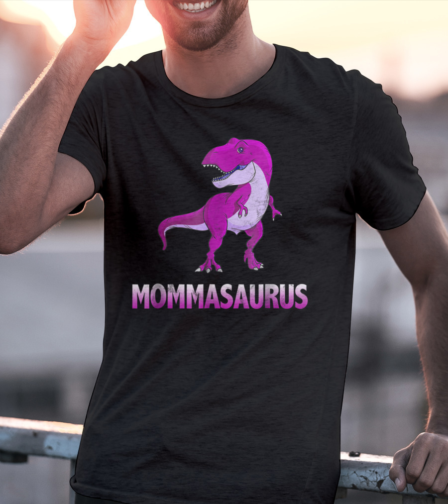 MOMMASAURUS Pink TRex Mother Momma TRex T-Shirt