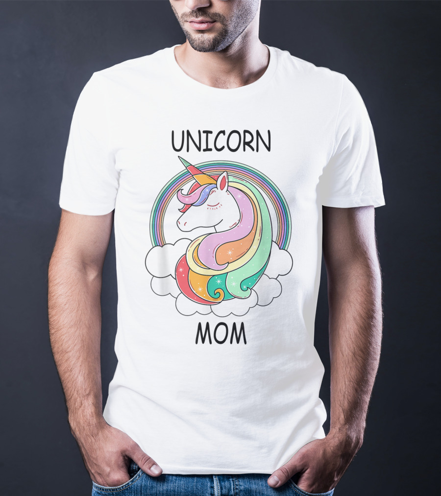 Unicorn Mom Cute Funny Rainbow Unicorn T-Shirt