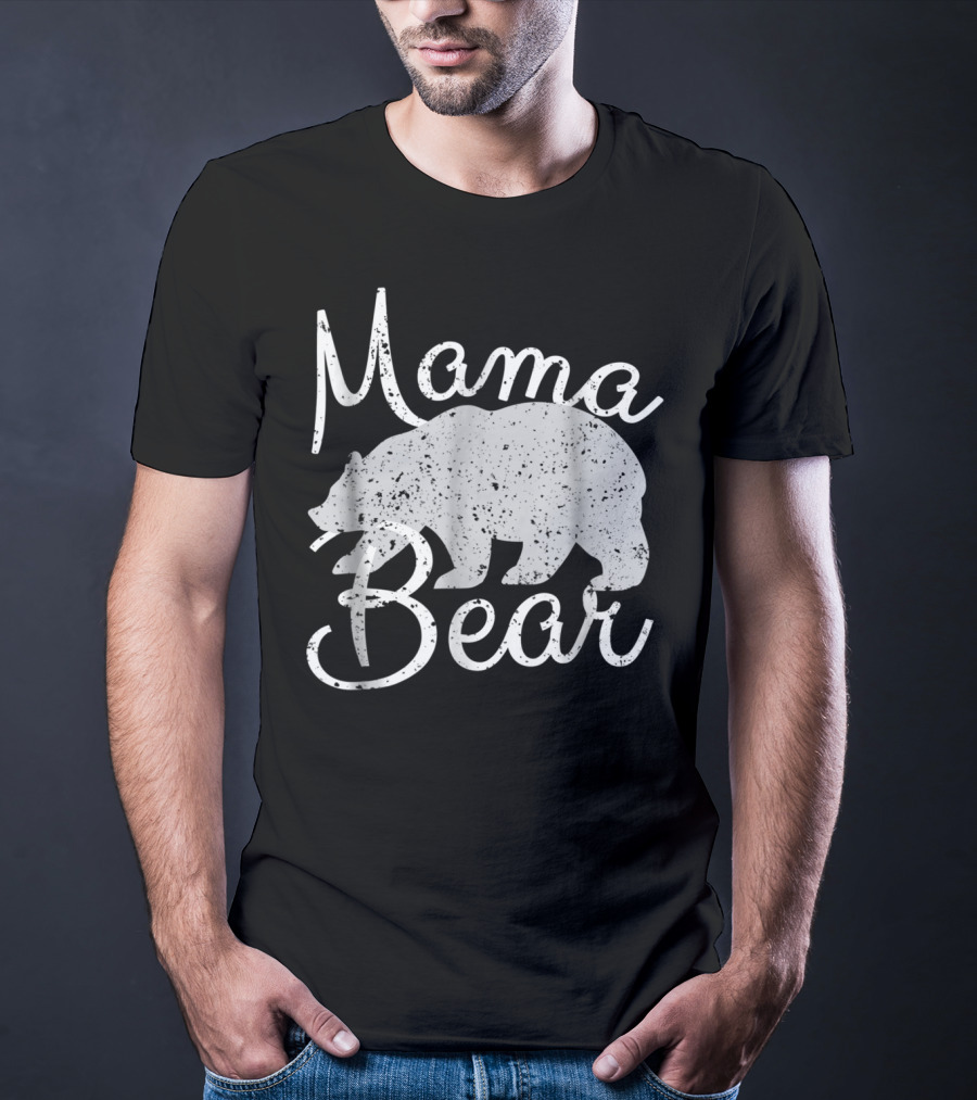 Mama Bear Vintage Retro Bear T-Shirt