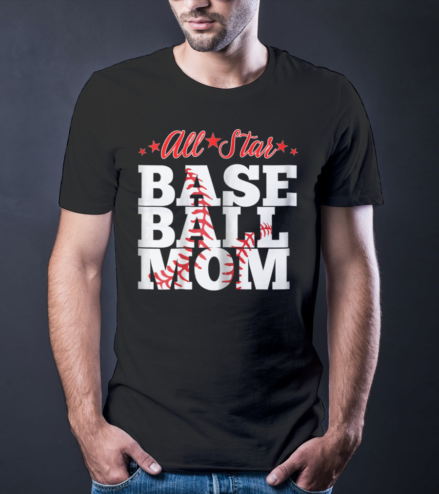 All Star Baseball Mom T-Shirt