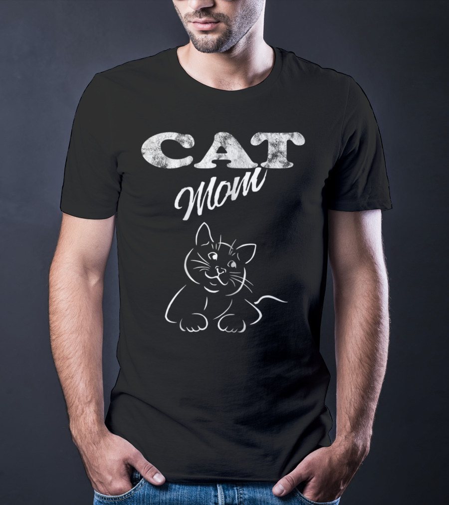 CAT Mom Cute Cat Kitties Mother T-Shirt