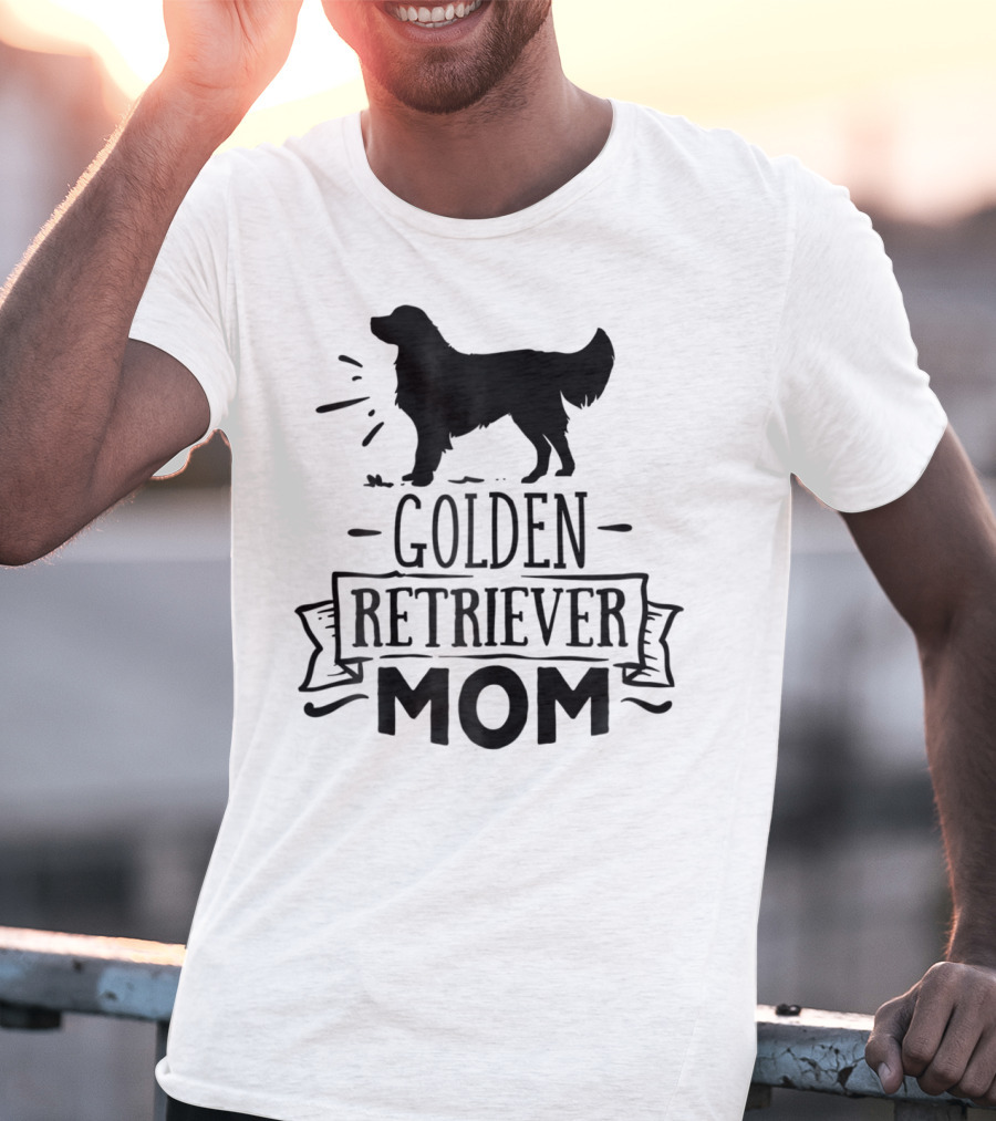Golden Retriever Mom Puppy Mother Love Dog T-Shirt