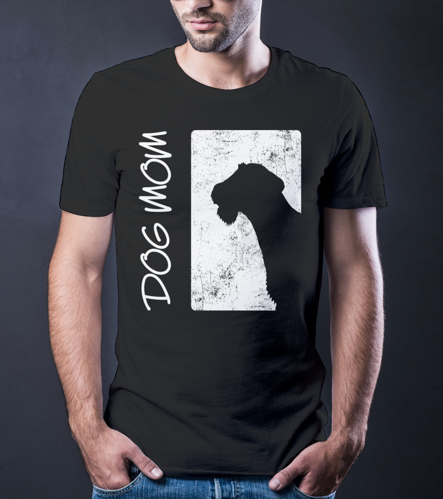 Dog Mom Airedale Terrier Silhouette S72 T-Shirt