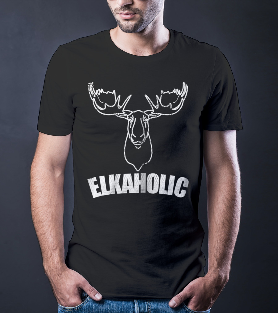 Elkaholic Funny Elk Hunting Mom Hunter46 T-Shirt