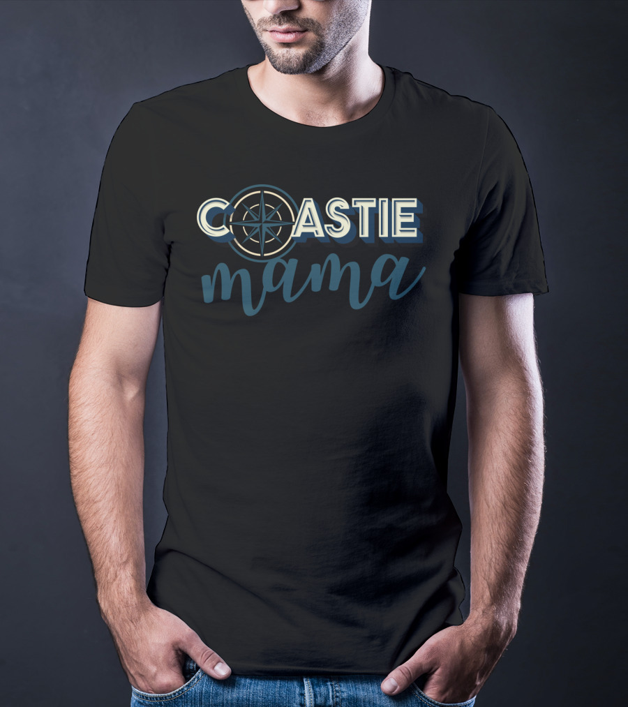 Coastie Mama Compass Coast Guard T-Shirt