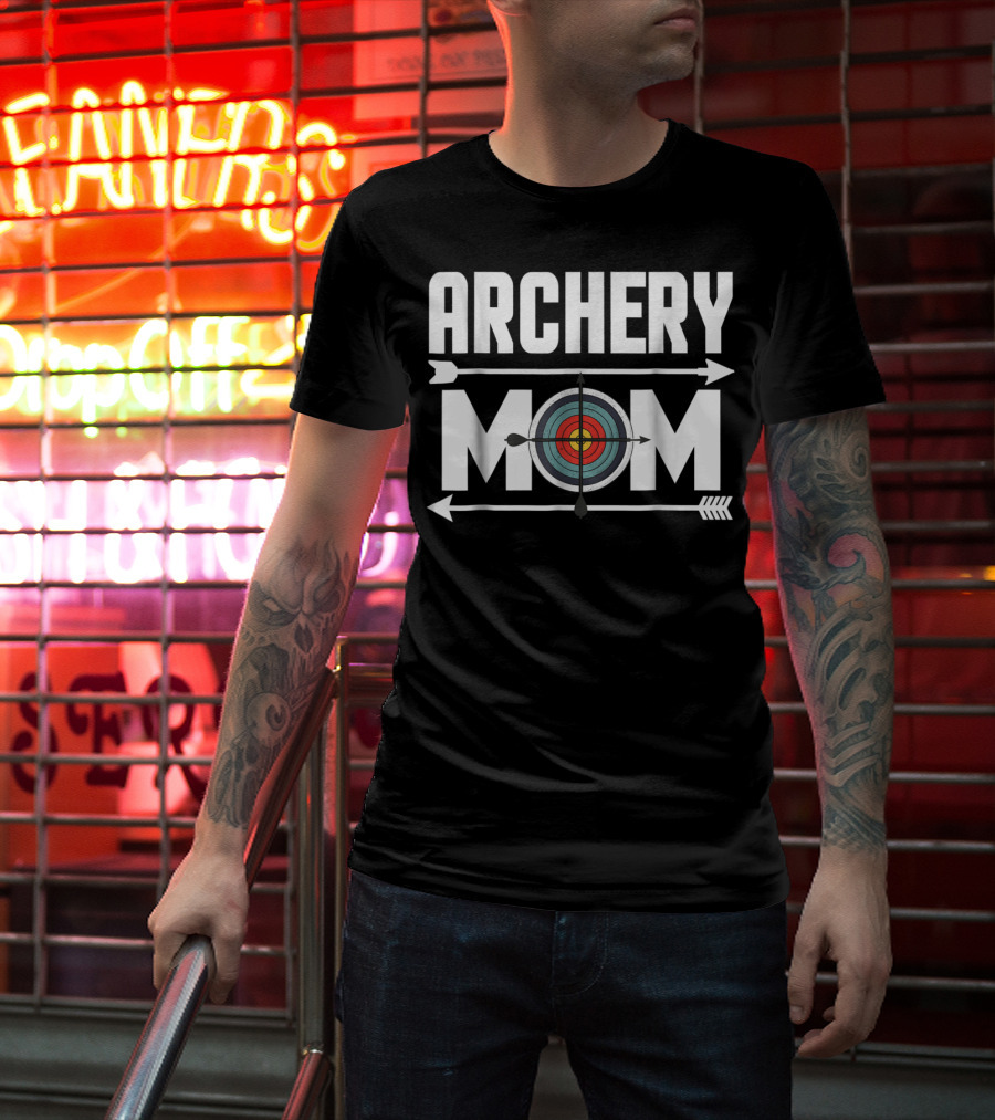 Archery Mom Target Board Arrow Humor T-Shirt
