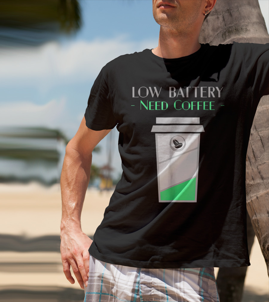 Low Battery Need Coffee Women Mom5 Coffee Cup T-Shirt