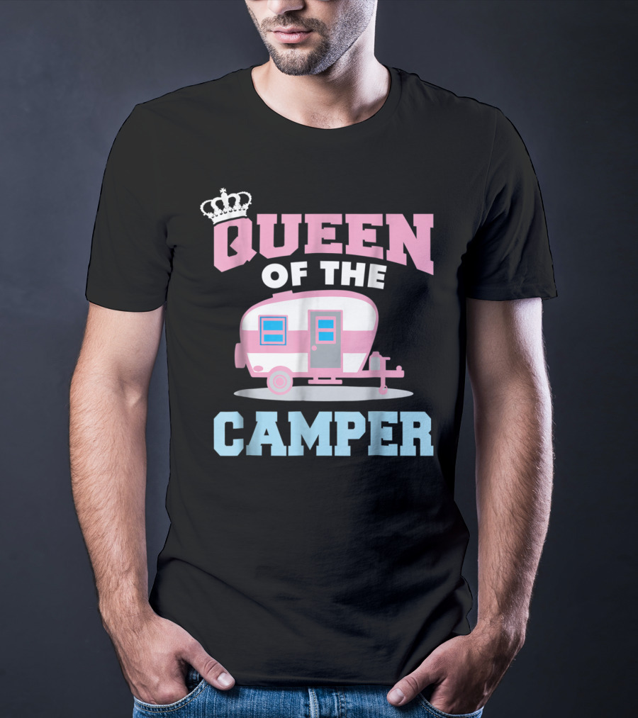 Queen Of The Camper Funny RV Camping 8 T-Shirt