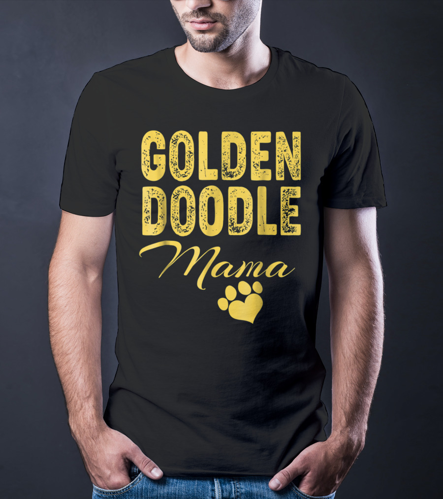 Goldendoodle Mama Paw Print Fun Idea8 T-Shirt