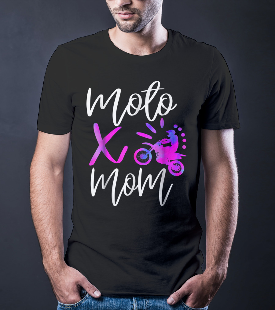 Moto X Mom Cute Motocross Dirtbike Mom T-Shirt