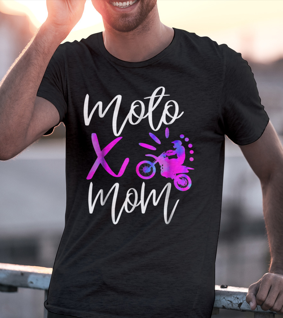 Moto X Mom Cute Motocross Dirtbike Mom T-Shirt