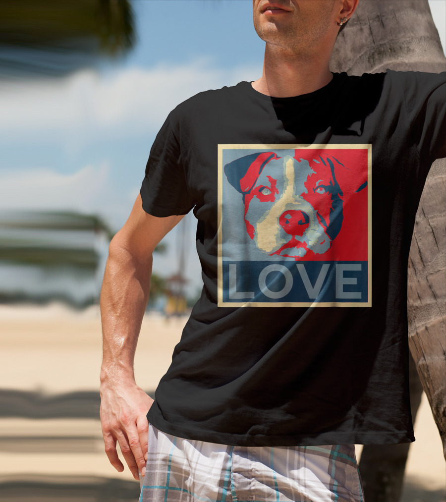 LOVE Pitbull Pit Bull Lovers T-Shirt
