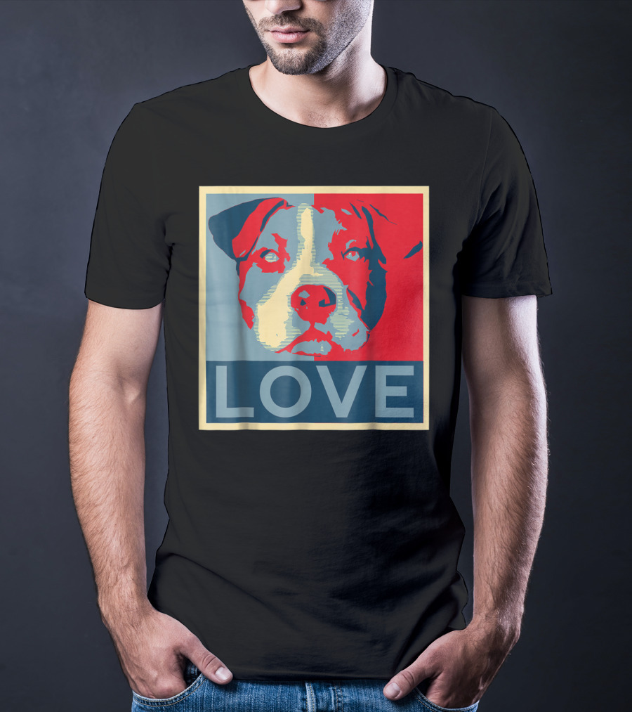 LOVE Pitbull Pit Bull Lovers T-Shirt