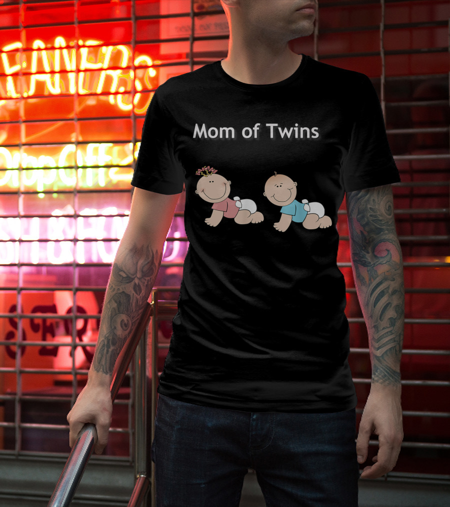 Mom Of Twins One Girl One Boy T-Shirt