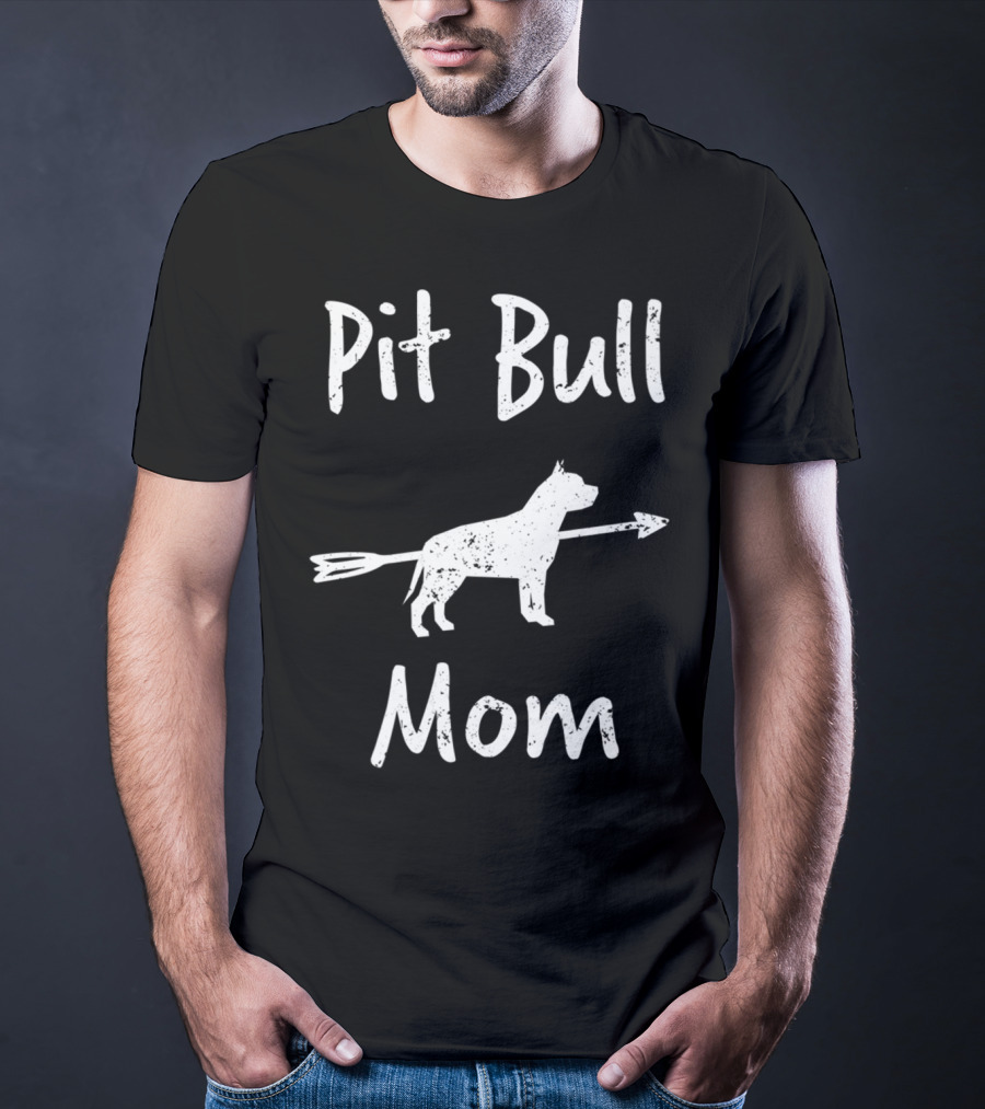 Pit Bull Mom Advocate With Arrow T-Shirt