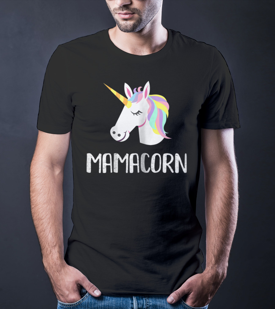 Mamacorn Unicorn Mom And Baby Mama T-Shirt