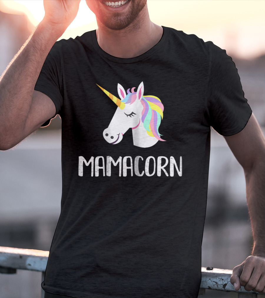 Mamacorn Unicorn Mom And Baby Mama T-Shirt