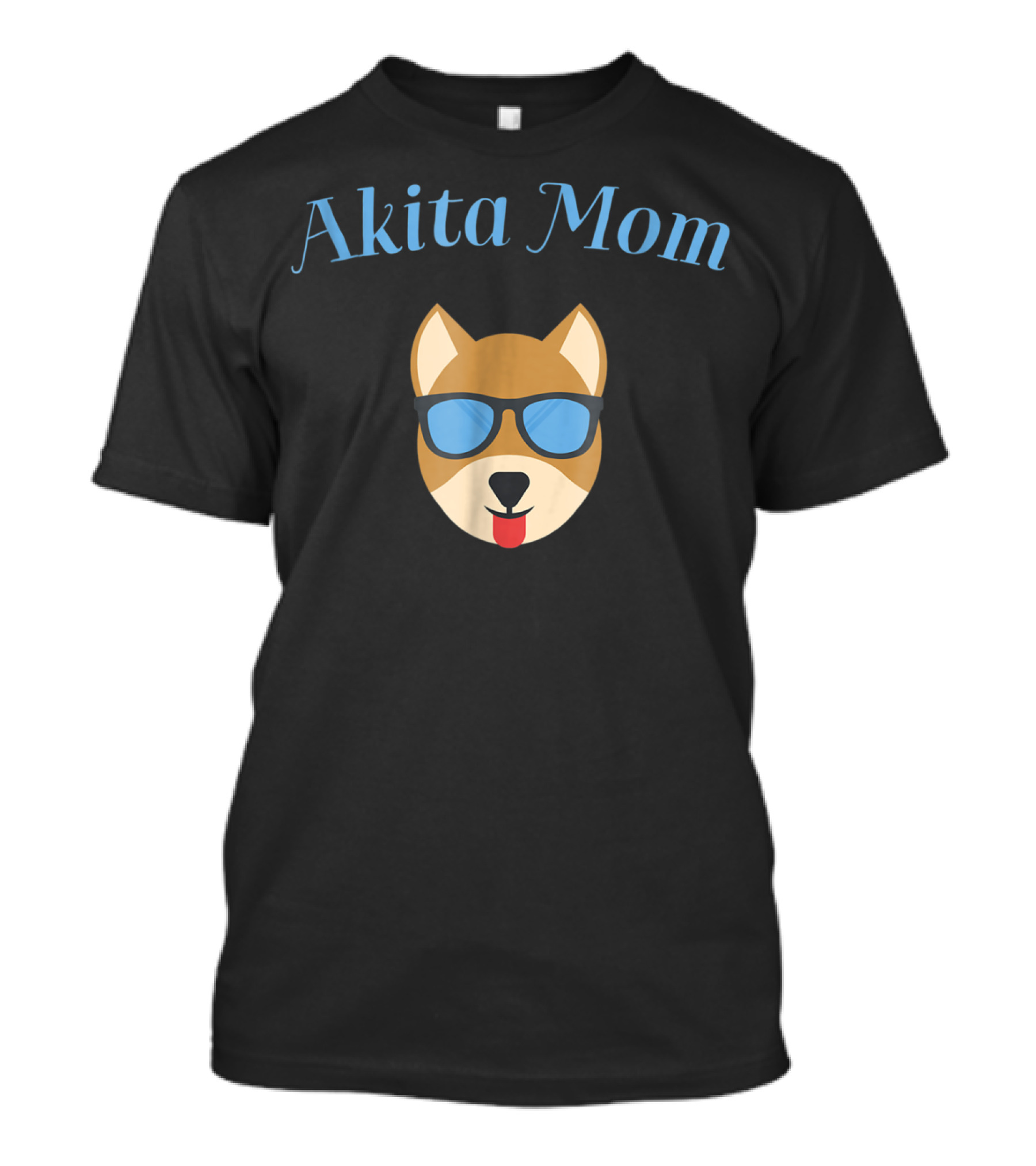 Akita Mom Dog With Sunglasses Celebrating Puppy Love And Fur Babies T-Shirt