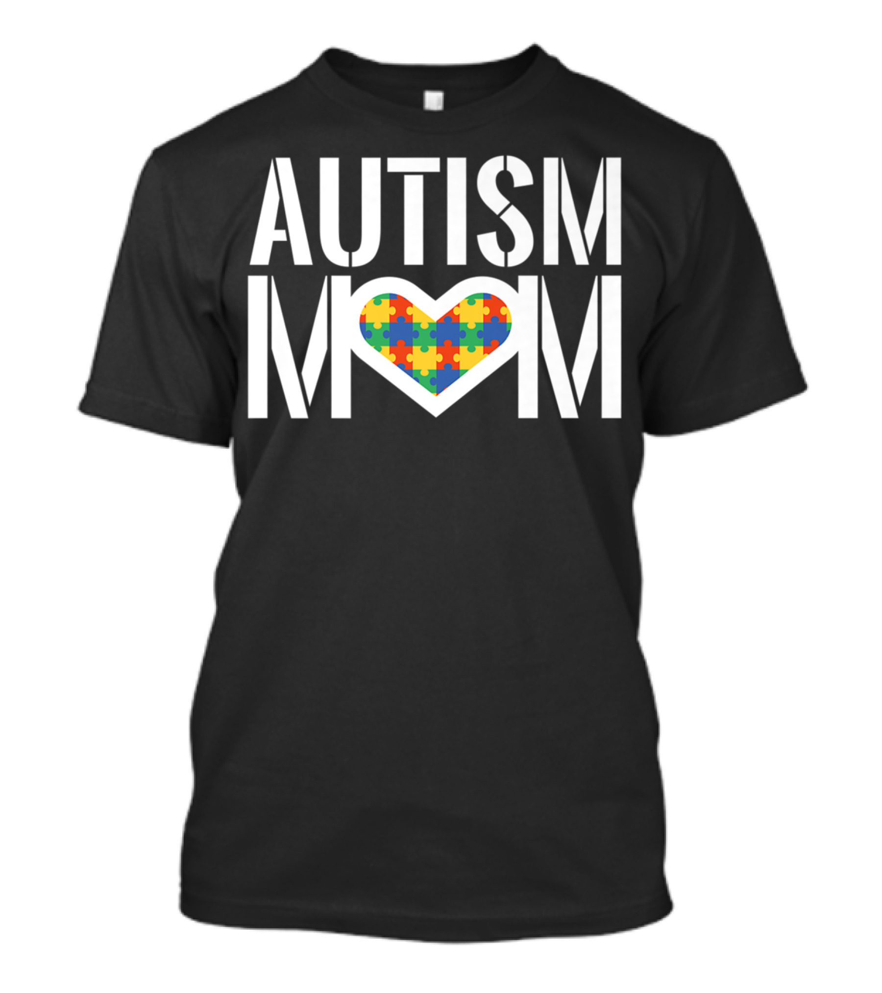 AUTISM MOM Heart Puzzle T-Shirt