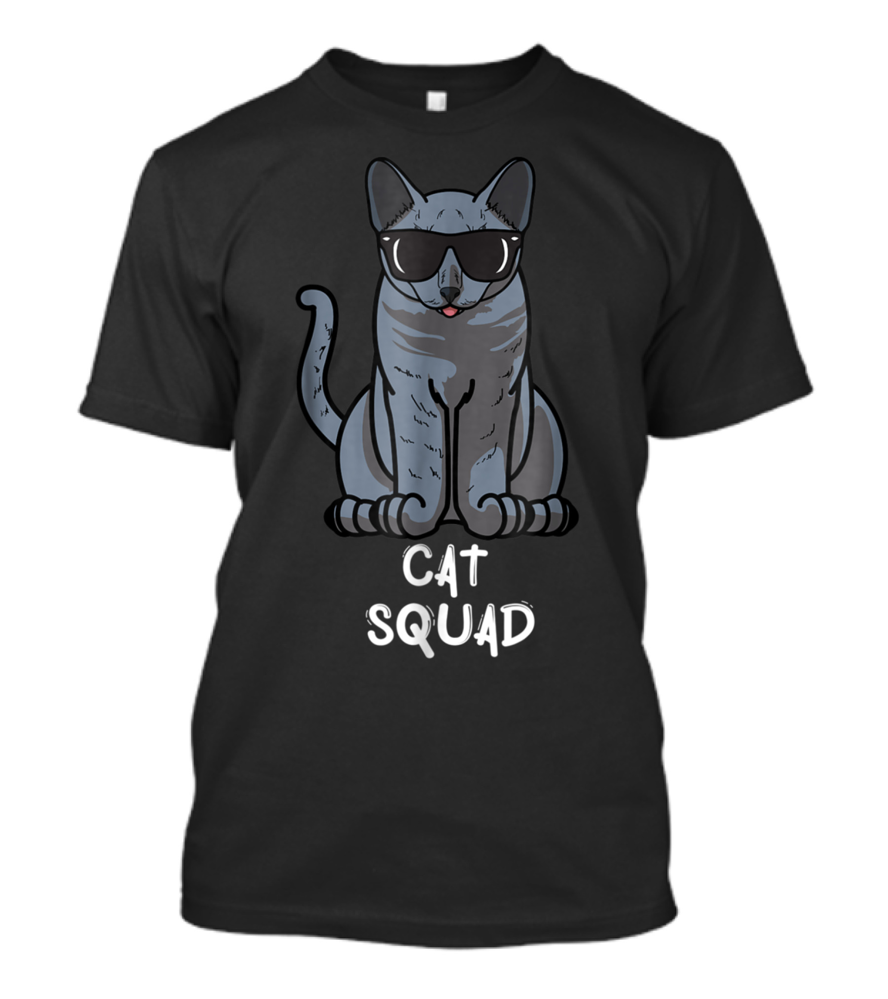 Cat Squad Blue Squad Cat Mom Lover T-Shirt