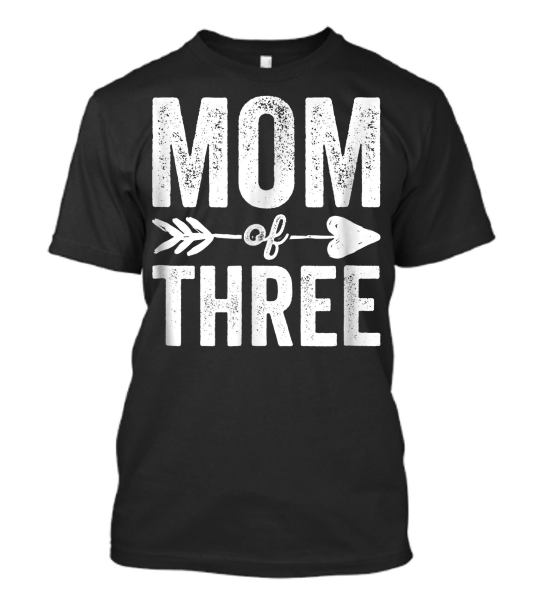 Mom Of Three Arrow Heart T-Shirt