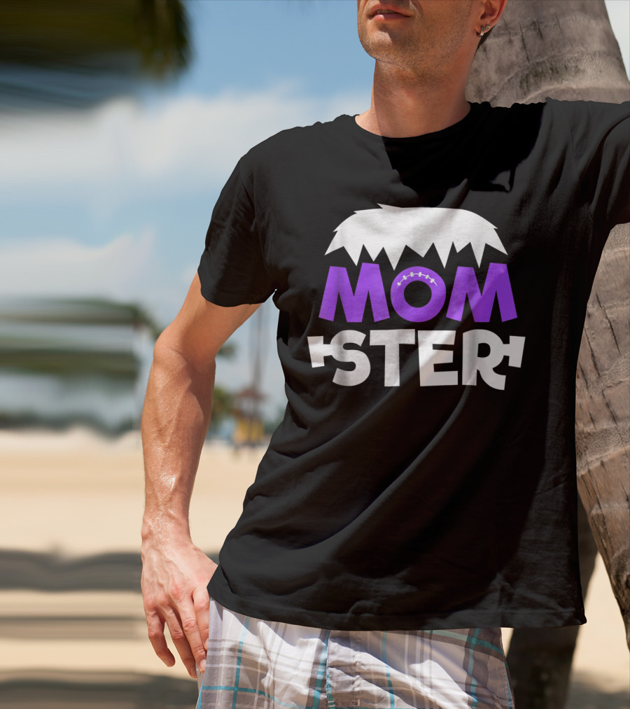 Momster Momster Funny Mom Frankenstein Hair And Stitches T-Shirt