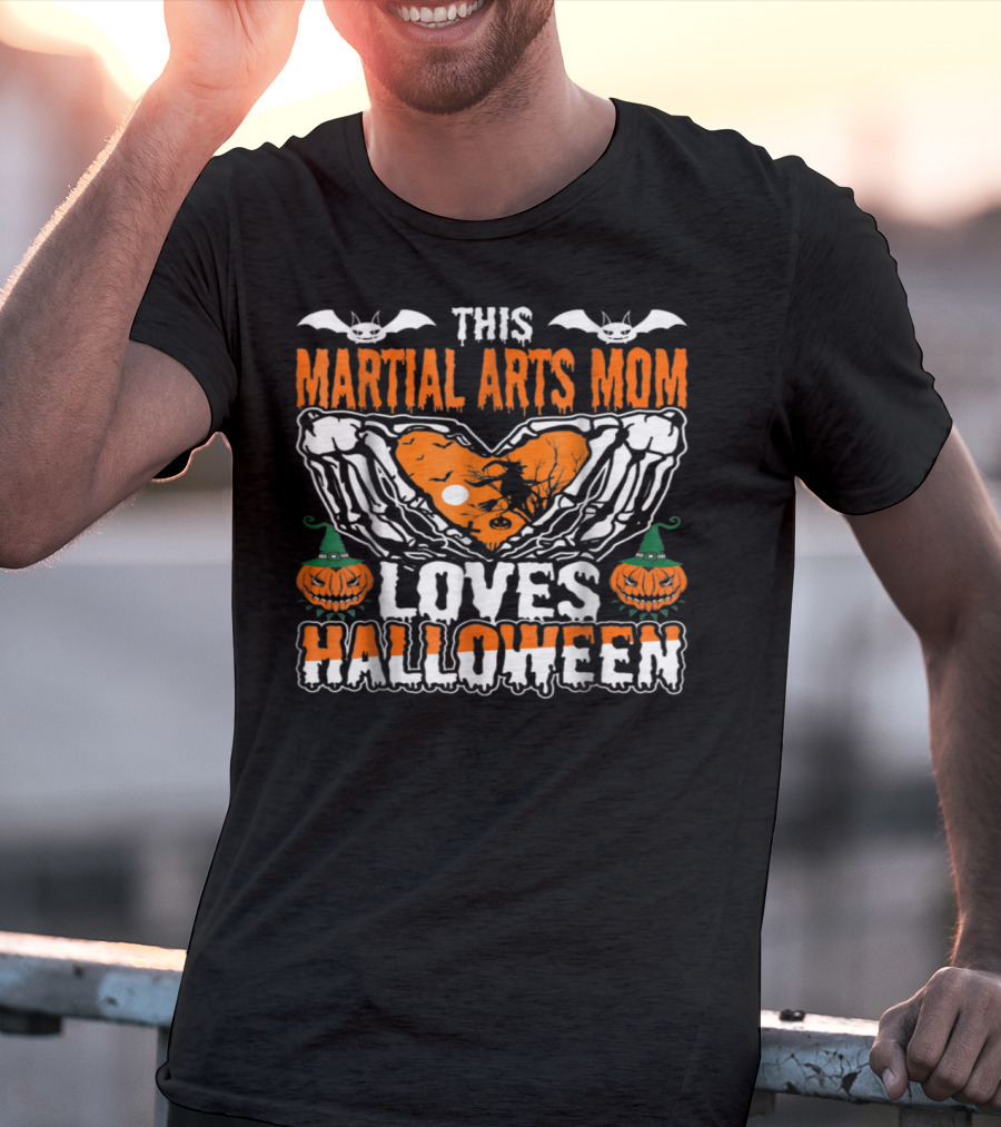 This Martial Arts Mom Loves Halloween T-Shirt