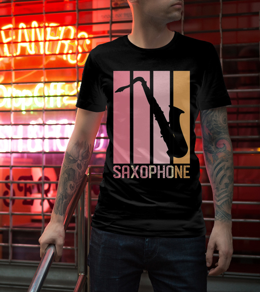 Saxophone Band Mom Marching Band School Music T-Shirt