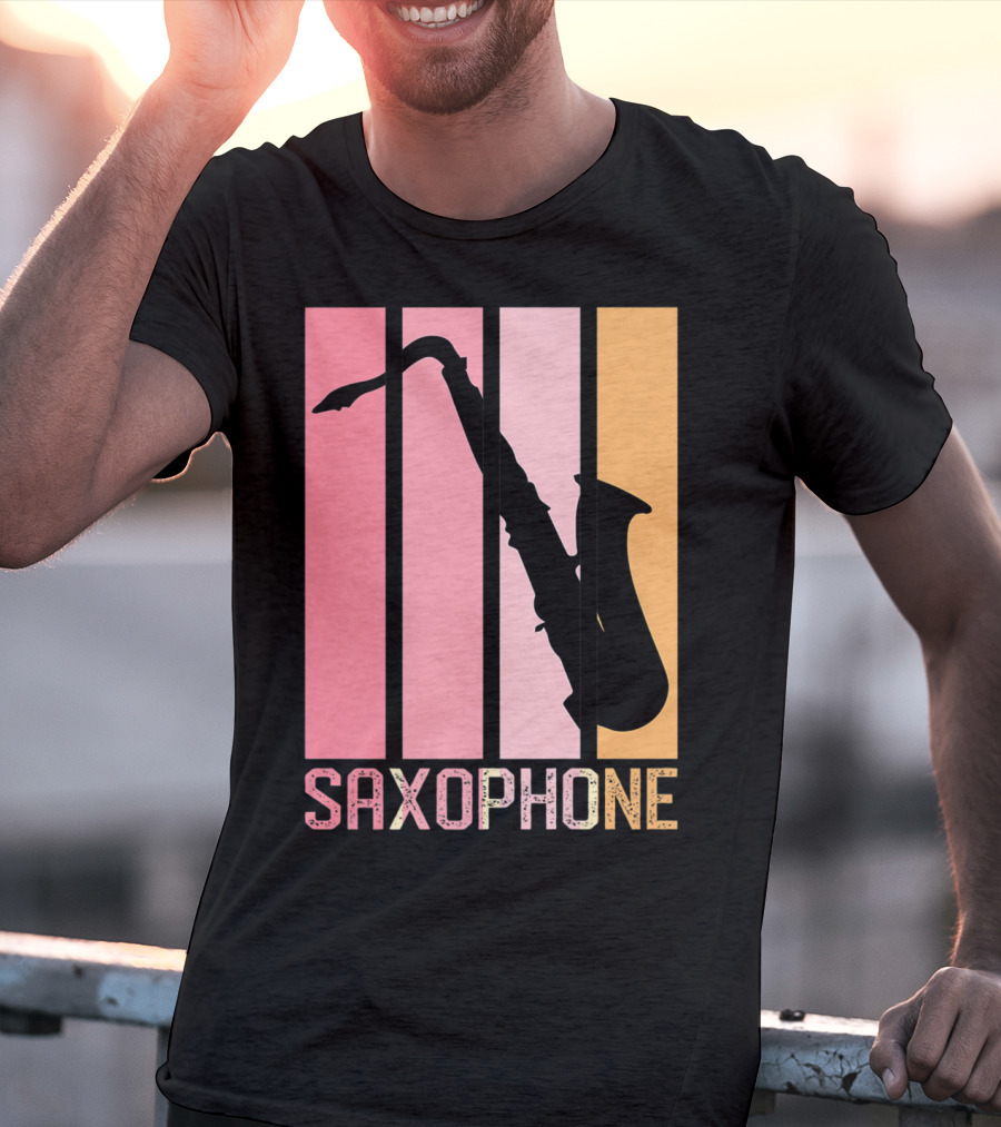 Saxophone Band Mom Marching Band School Music T-Shirt