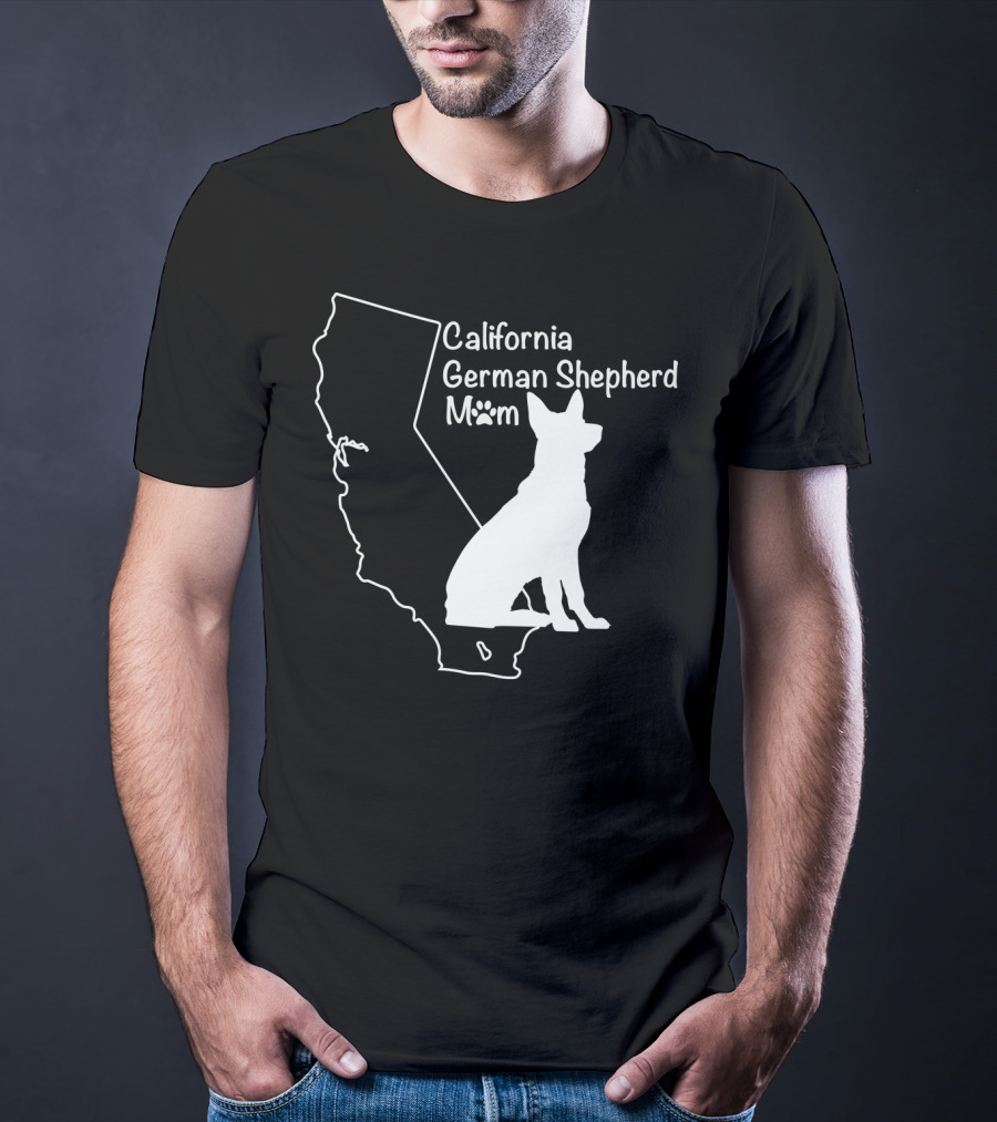 California German Shepherd Mom T-Shirt