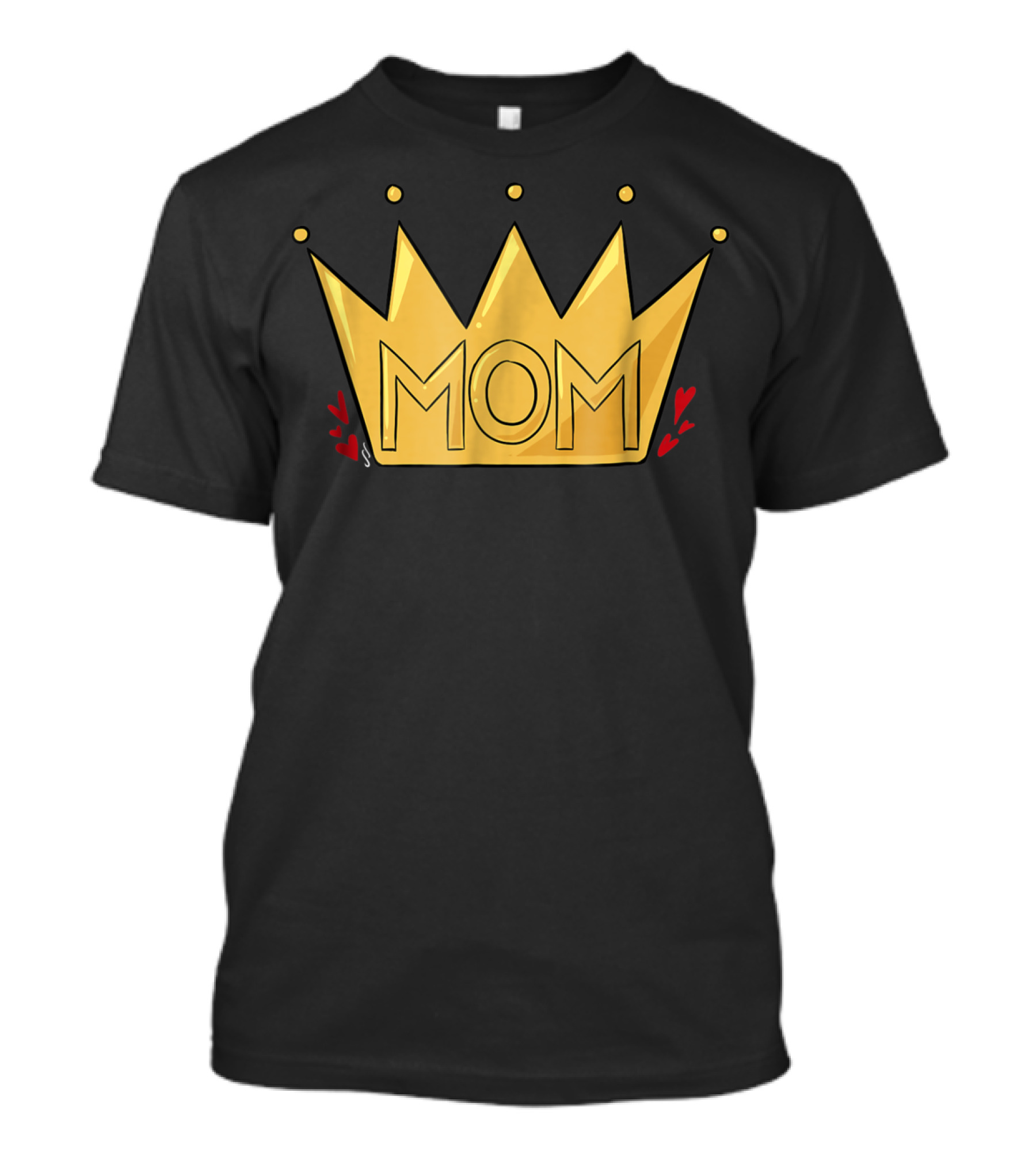 Queen Mom Crown With Hearts T-Shirt
