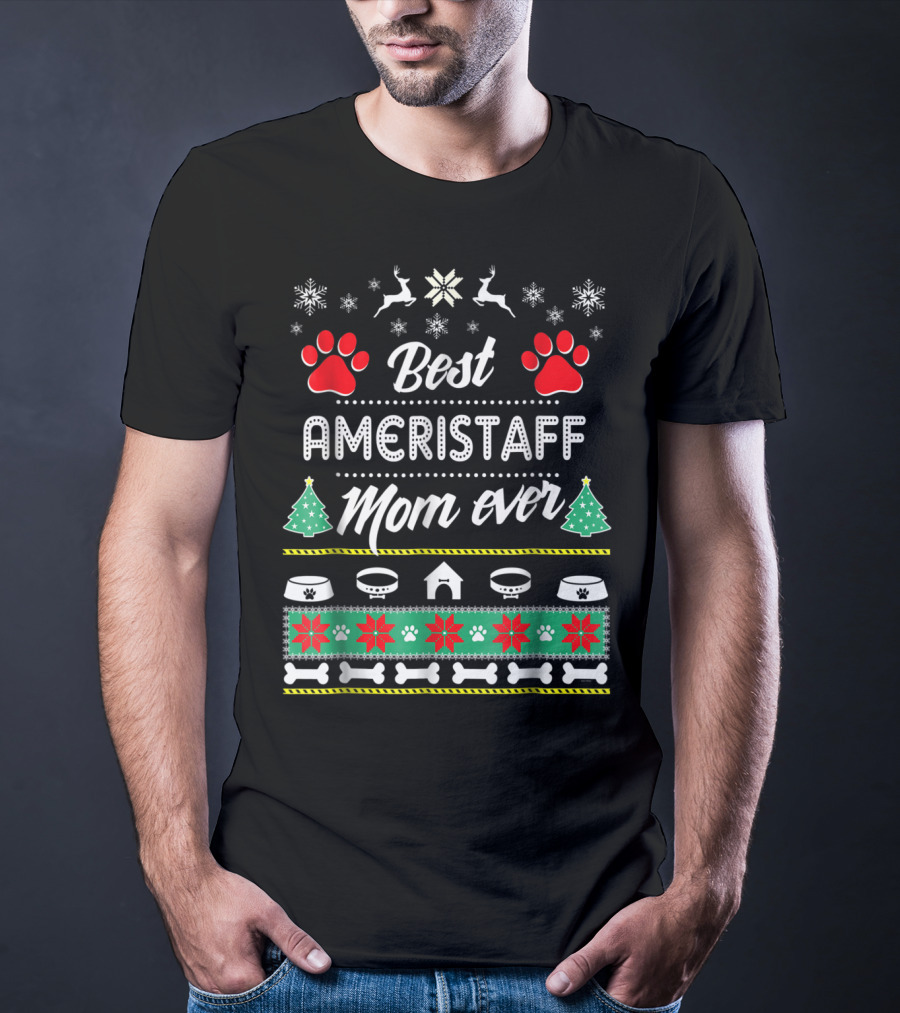 Best Ameristaff Mom Ever Christmas T-Shirt