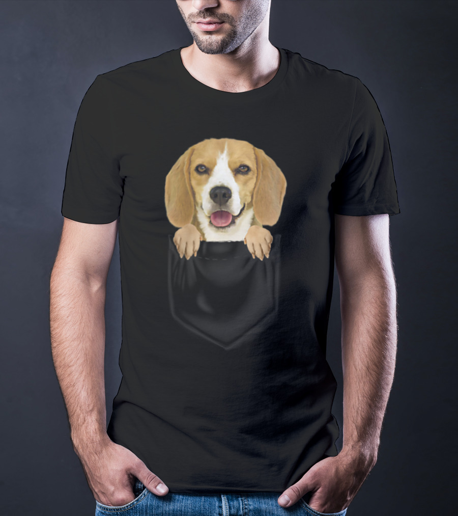 Beagle In Your Pocket Beagle Mom Loves87 T-Shirt