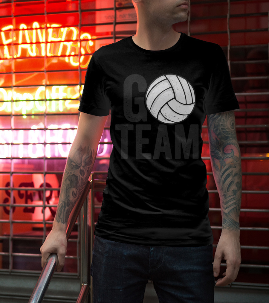 Go Team Volleyball Player Team Coach Family16 Volleyball T-Shirt