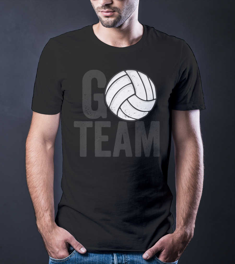 Go Team Volleyball Player Team Coach Family16 Volleyball T-Shirt