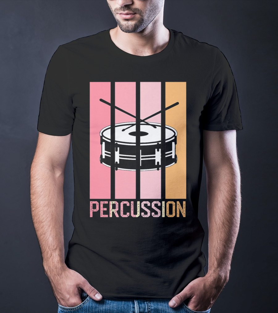 Percussion Drum Band Mom Marching Band School T-Shirt