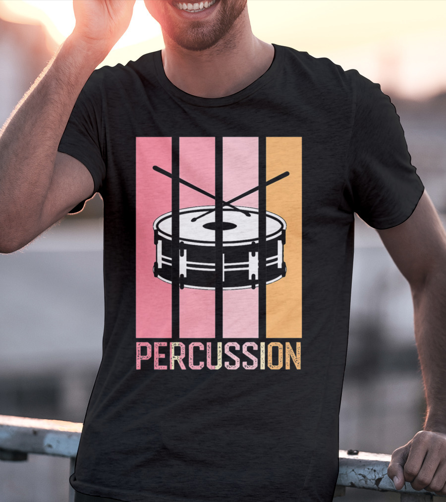 Percussion Drum Band Mom Marching Band School T-Shirt