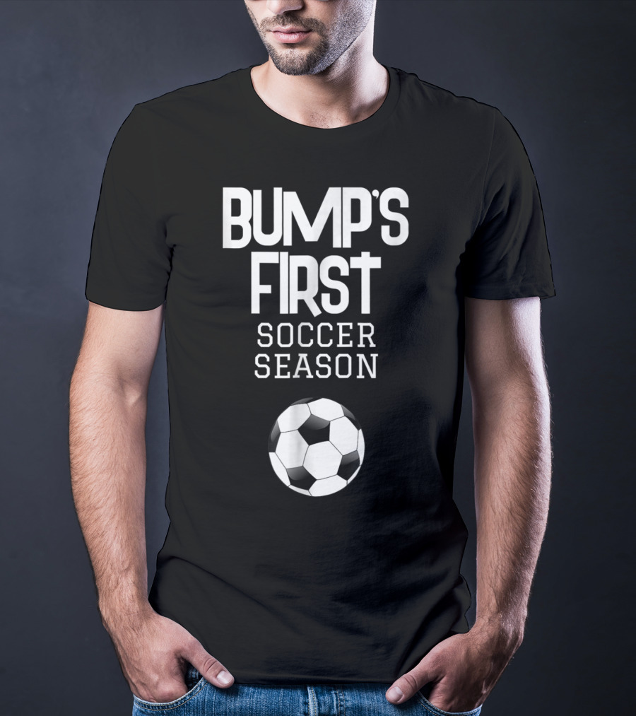 Bump's First Soccer Season New Expecting Mom To Be Soccer Ball T-Shirt