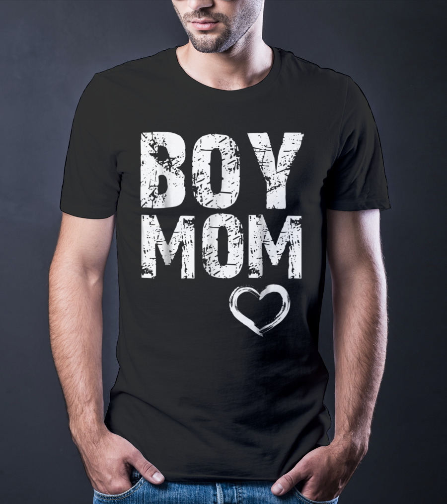 Boy Mom Heart Iconic T-Shirt