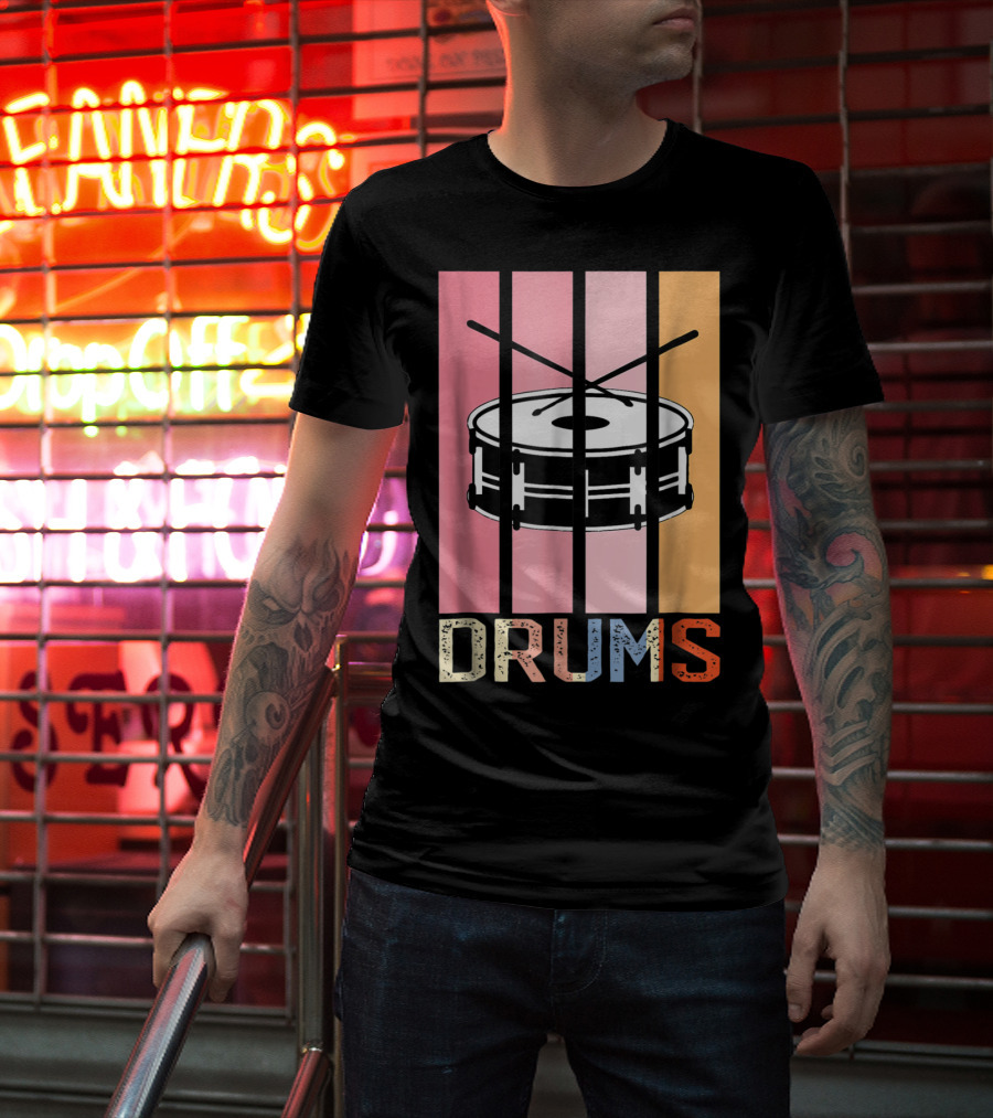 Drum Mom Marching Band High School Drums Drums95 T-Shirt