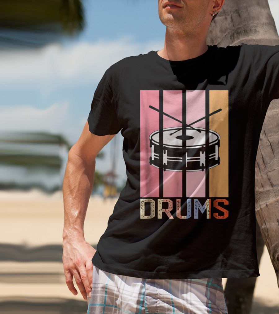 Drum Mom Marching Band High School Drums Drums95 T-Shirt
