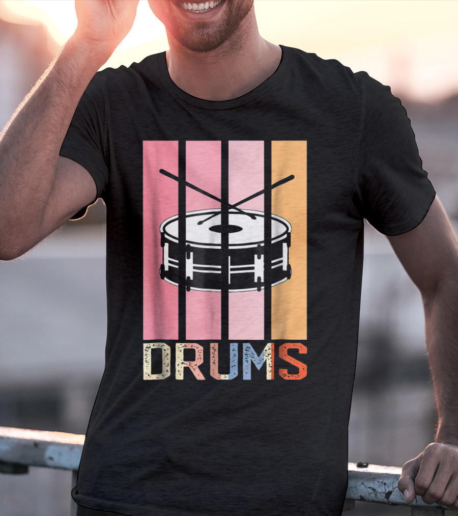 Drum Mom Marching Band High School Drums Drums95 T-Shirt