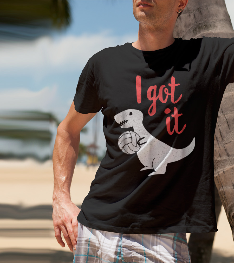 I Got It Cute TRex Volleyball Mom Dad Dinosaur T-Shirt