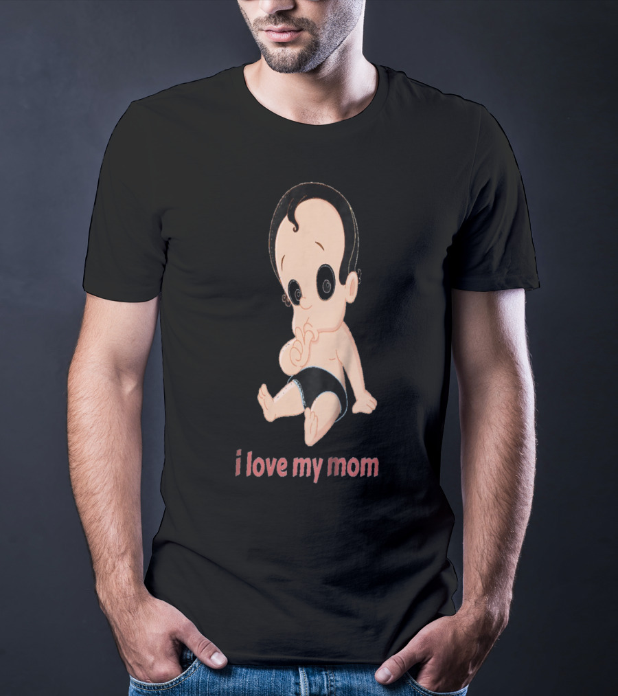 I Love My Mom Kids28 Cartoon Baby T-Shirt