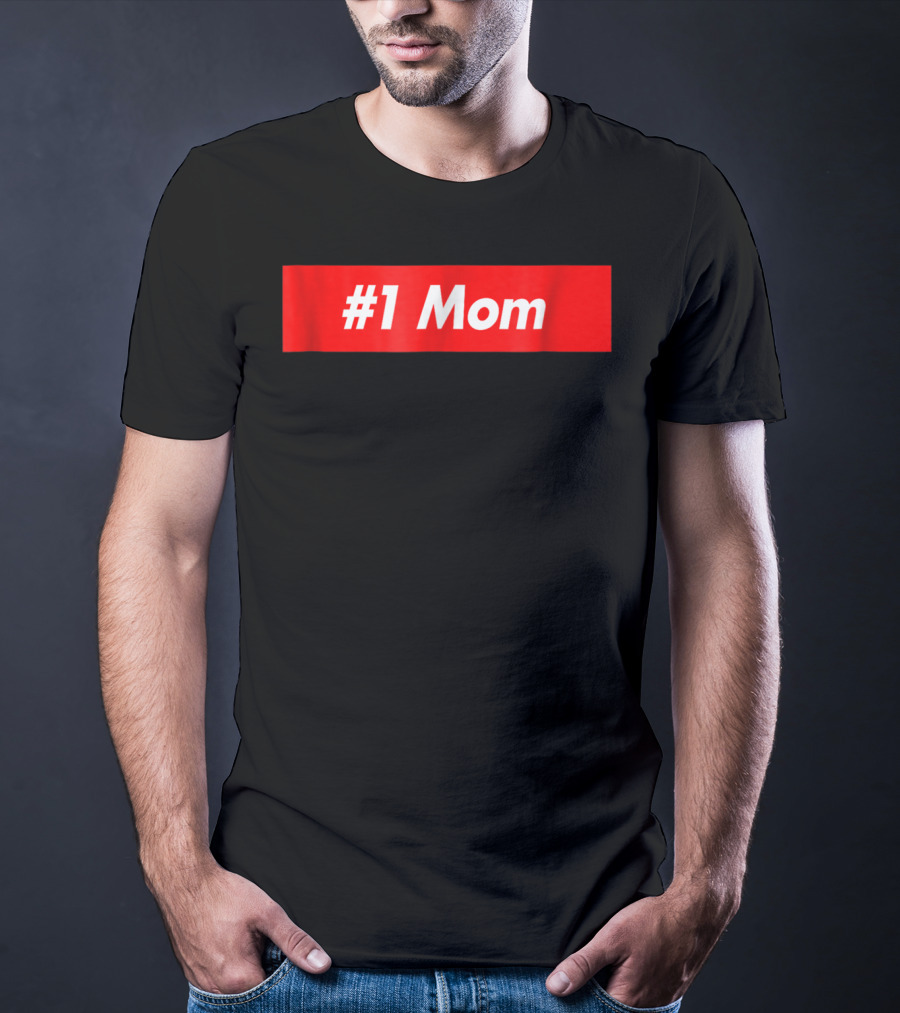 1 Mom Red Box T-Shirt